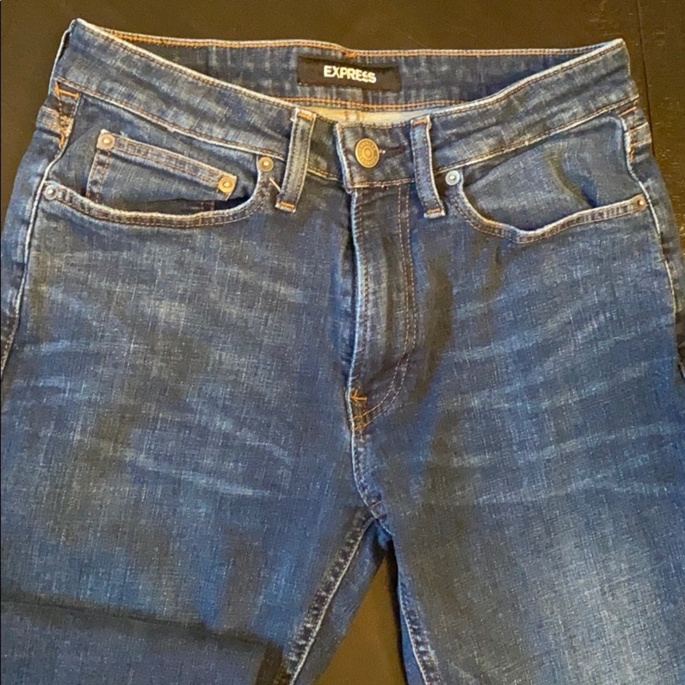 Express Men’s Stretch Straight Leg Jeans